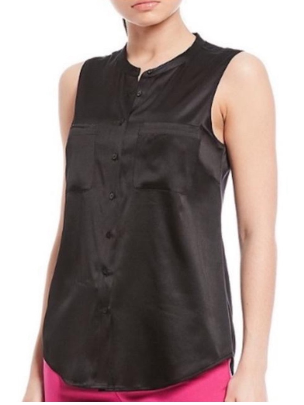 Antonio Melani Tally Stretch Silk Sleeveless Blouse